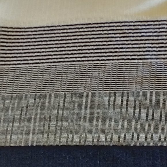 Women's size XS MNG Casual long-sleeve top with striped / block color pattern - Picture 7 of 9